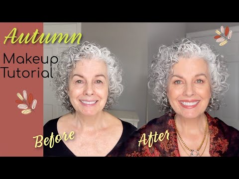 Kerry-Lou before and after autumn makeup tutorial