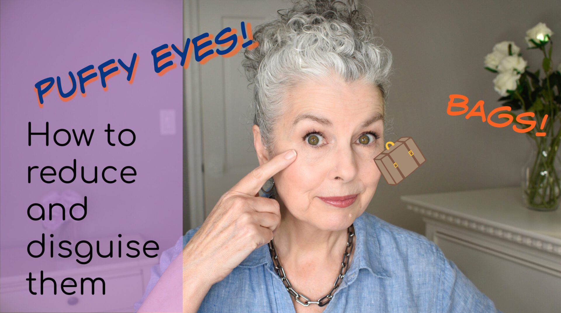 PUFFY EYES! How to shrink and disguise EYE BAGS – Makeup artist Kerry-Lou shares her secrets!